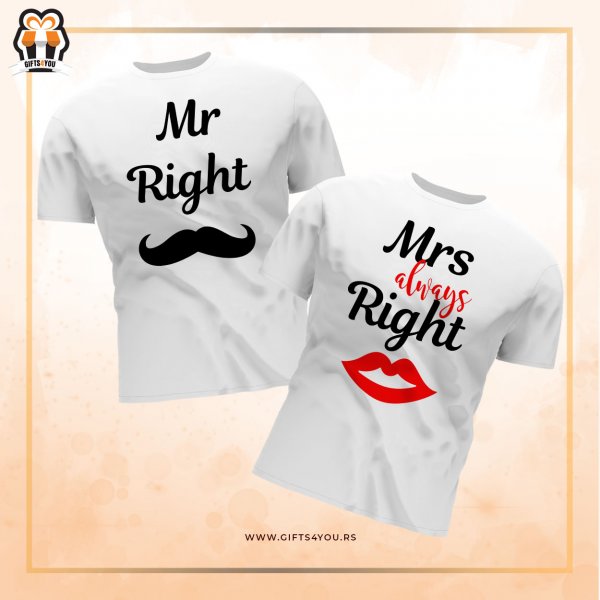 majice-za-parove-90516-Majica za parove - Mr RIGHT and Mrs ALWAYS right_4