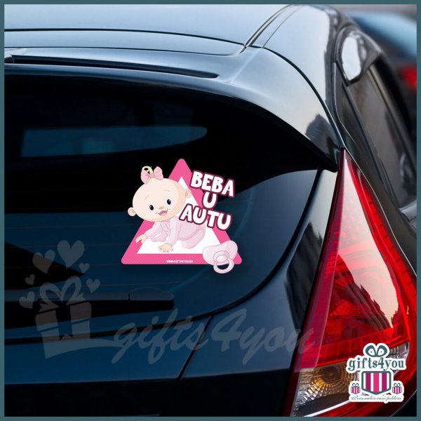 nalepnice-za-kola-Beba u autu - ženska roze_11