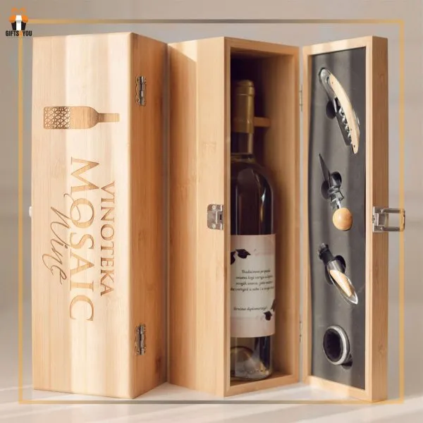 Brunello drveni vinski set *ne sadrži flašu vina