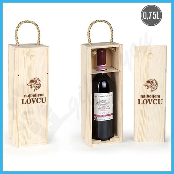 Najboljem lovcu poklon kutija za vino
