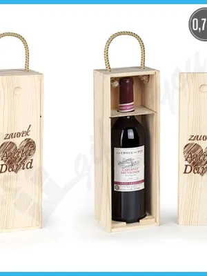 Zauvek u srcu poklon kutija za vino