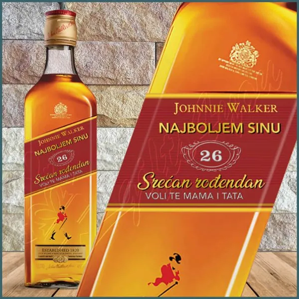 Proizvod Najboljem sinu srećan rođendan whiskey Johnnie Walker Slika