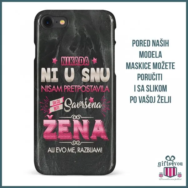 Proizvod Žena razbijam maska za telefon Slika