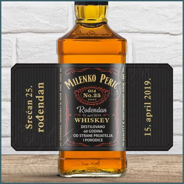 Proizvod Srećan rođendan whiskey Jack Daniels Slika