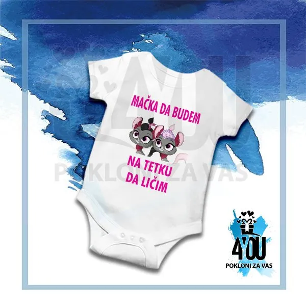 Proizvod Mačka da budem na tetku da ličim bodić Slika