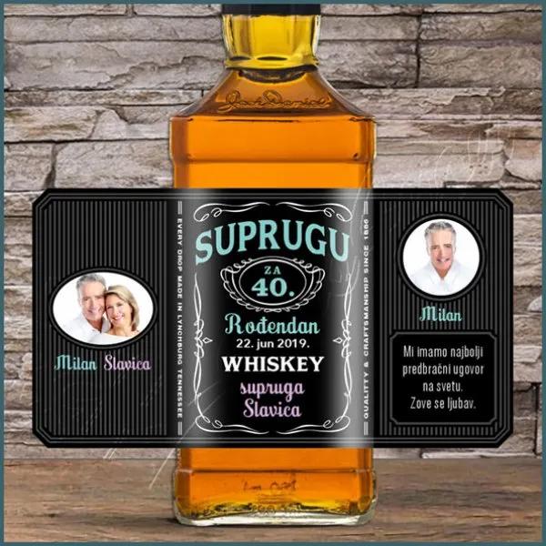 Proizvod Srećan rođendan whiskey Jack Daniels Slika