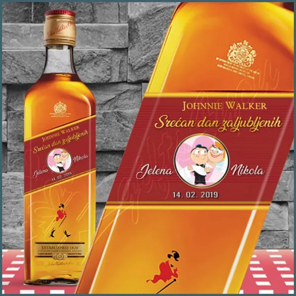Proizvod Srećan dan zaljubljenih whiskey Johnnie Walker Slika