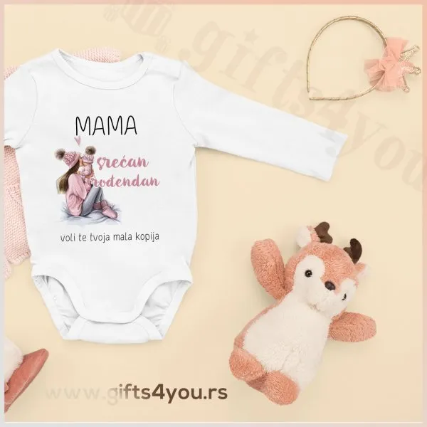 Proizvod Bodići za bebe - Mama srećan ti rodjendan Slika