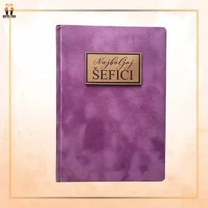 Plišani notes A5 formata – ljubičaste boje