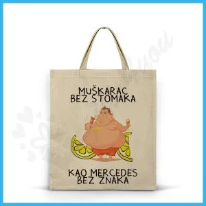 Muškarac bez stomaka pamučna torba Muškarac bez stomaka pamučna torba