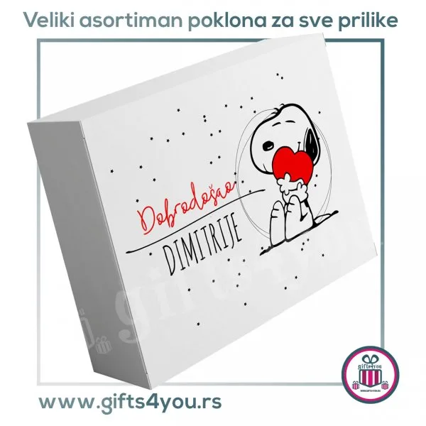 Personalizovana poklon kutija – Snoopy