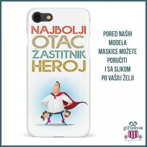 Najbolji otac zaštitnik heroj maska za telefon