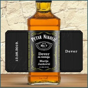 Dever na venčanju whiskey Jack Daniels