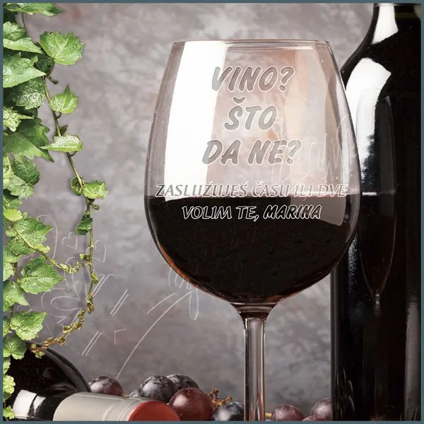 Vino što da ne čaša za vino Vino što da ne čaša za vino