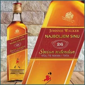 Najboljem sinu srećan rođendan whiskey Johnnie Walker