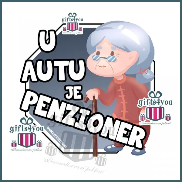 U autu je penzioner – baka