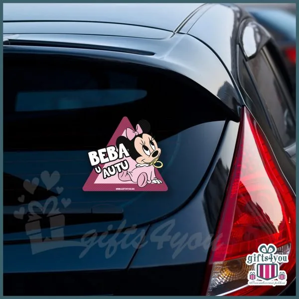 Beba u autu – Minnie mouse Beba u autu – Minnie mouse