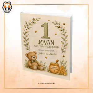 Dečiji album za slike moj prvi rođendan meda